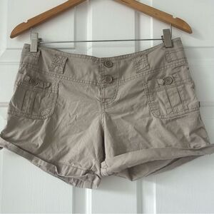 Angel Kiss Khaki Cargo Shorts